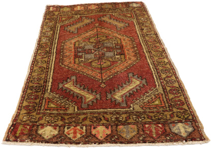 2 x 3 Vintage Turkish Yastik Rug 51410