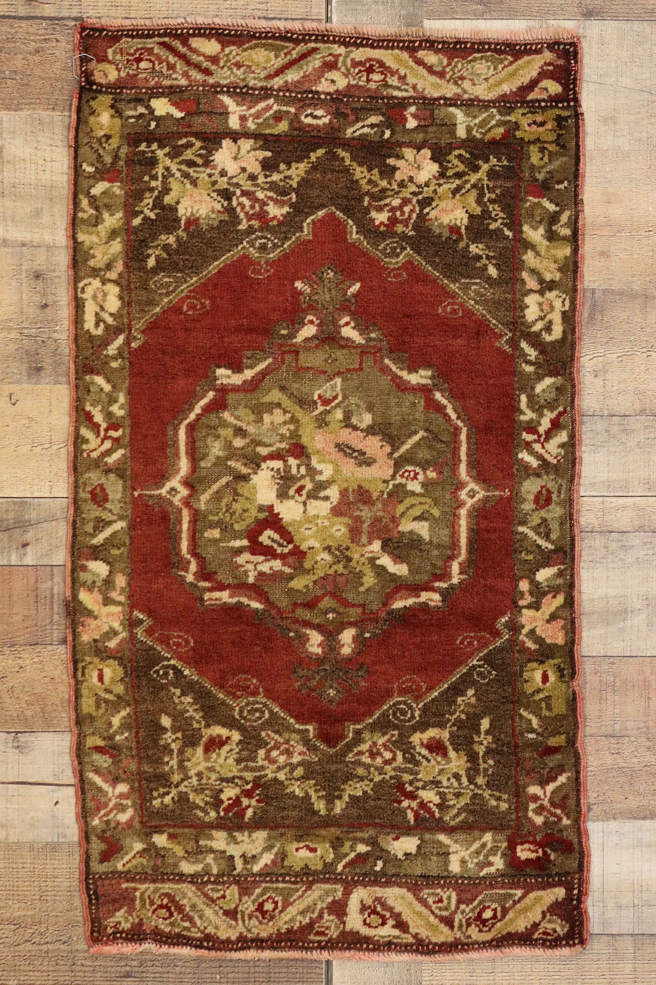 2 x 3 Vintage Turkish Yastik Rug 51411