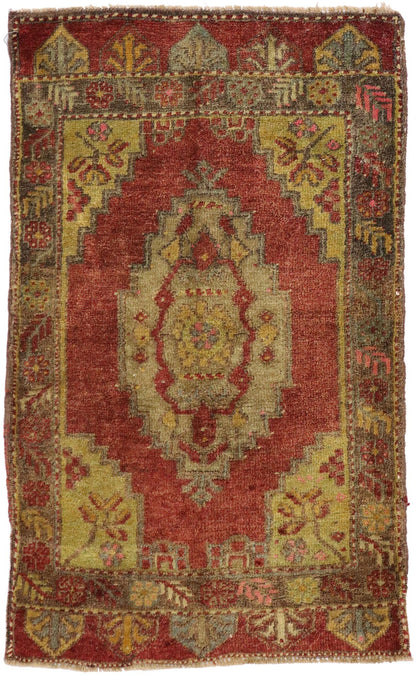 2 x 3 Vintage Turkish Yastik Rug 51412