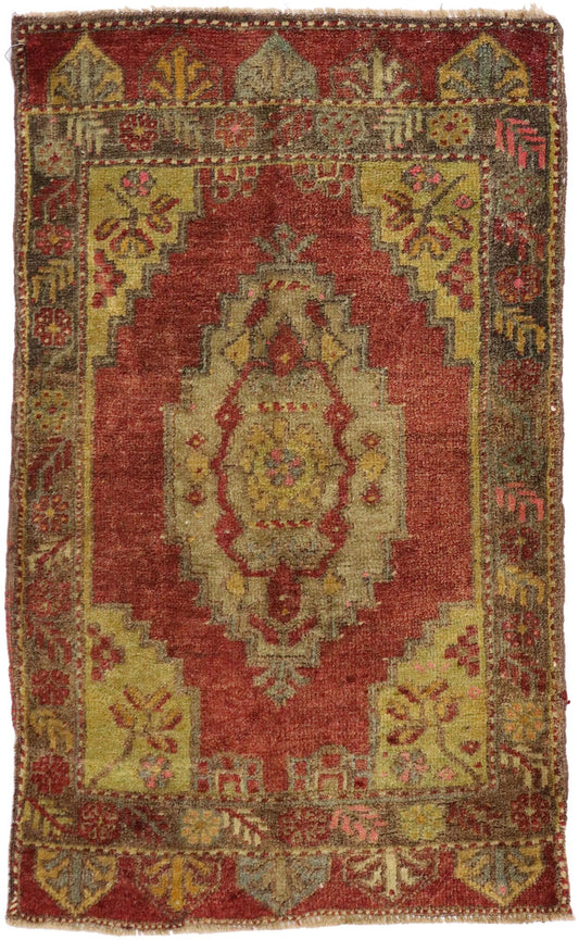 2 x 3 Vintage Turkish Yastik Rug 51412