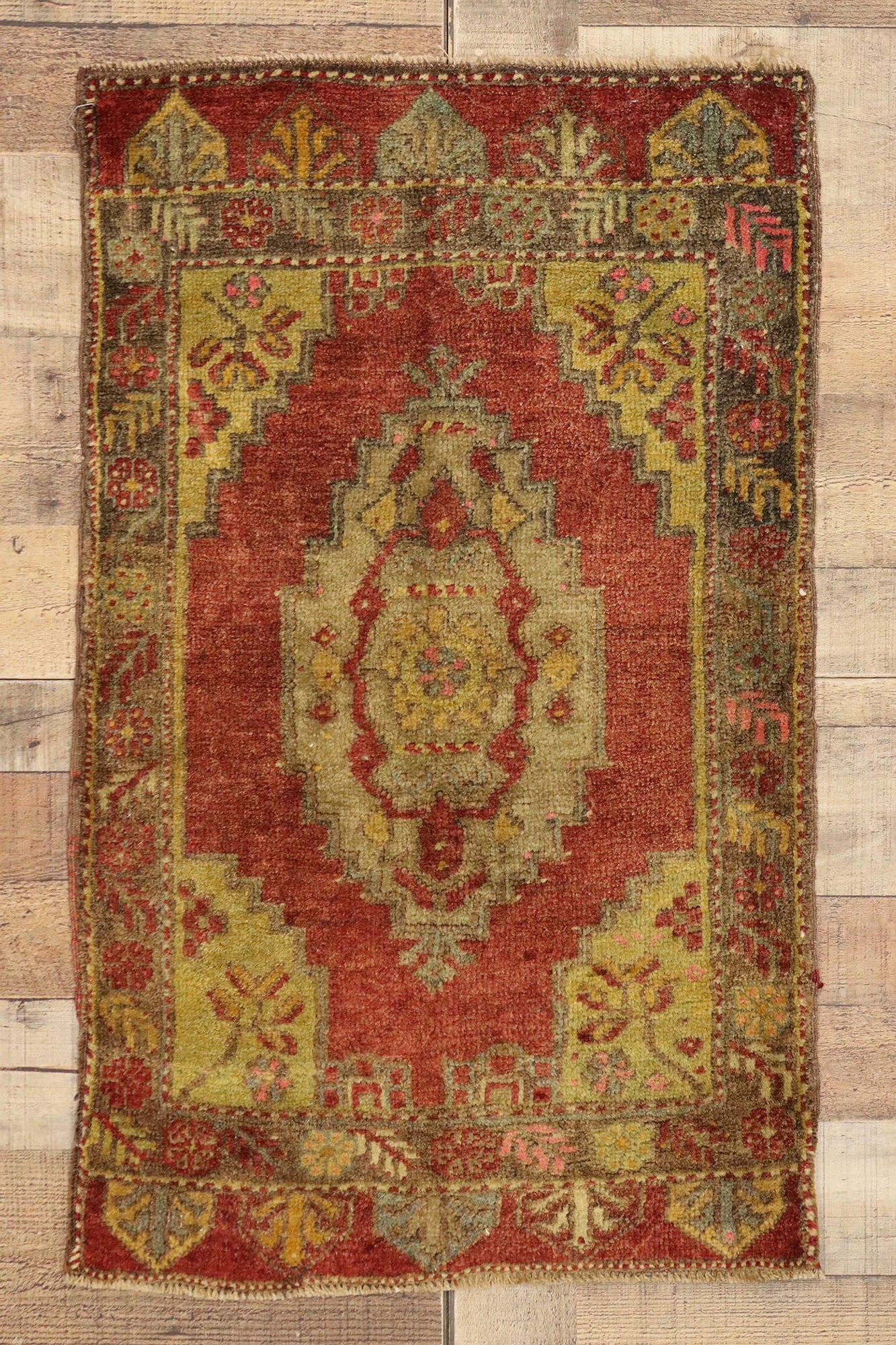 2 x 3 Vintage Turkish Yastik Rug 51412