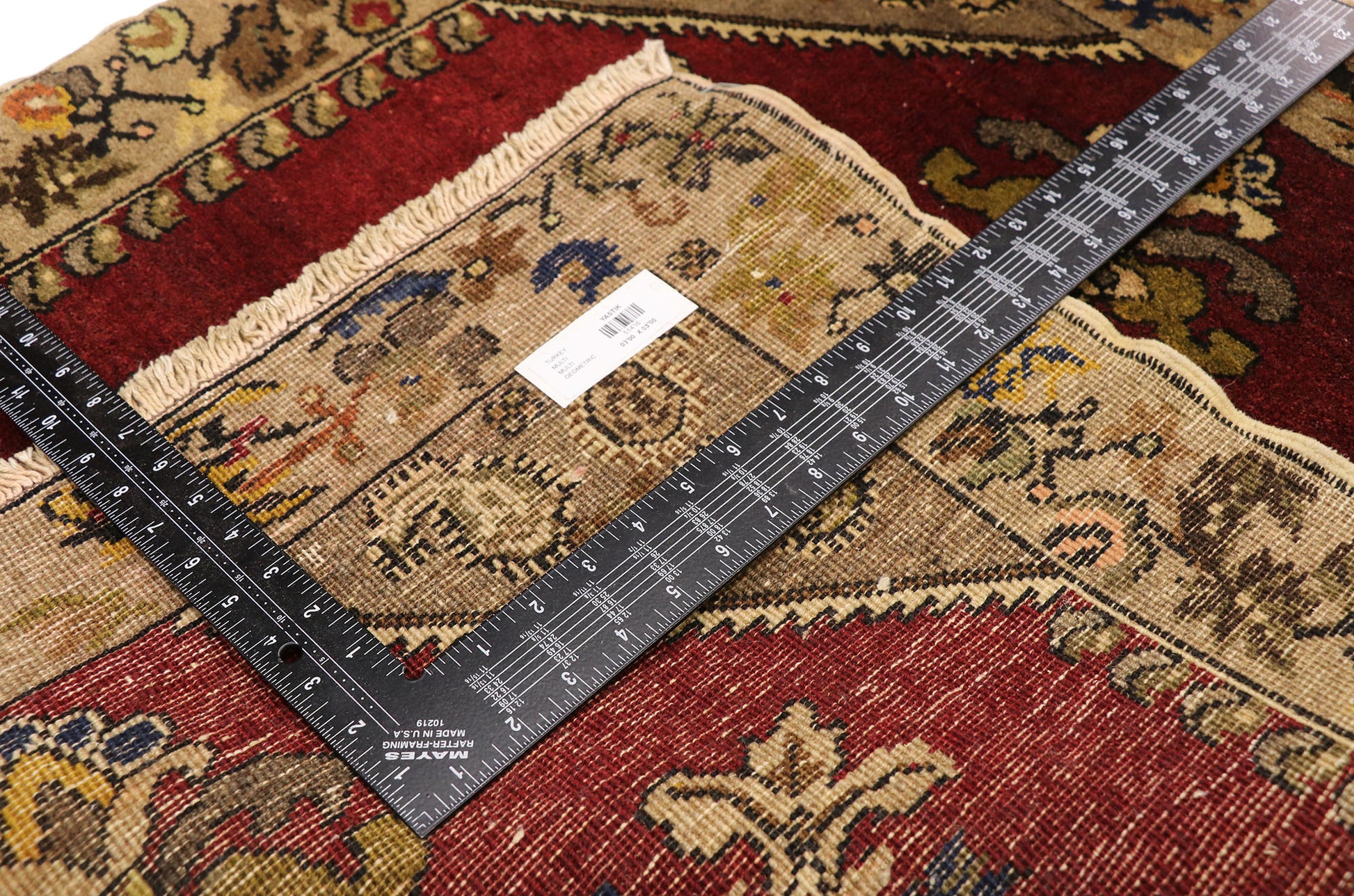 3 x 3 Vintage Yastik Rug 51416
