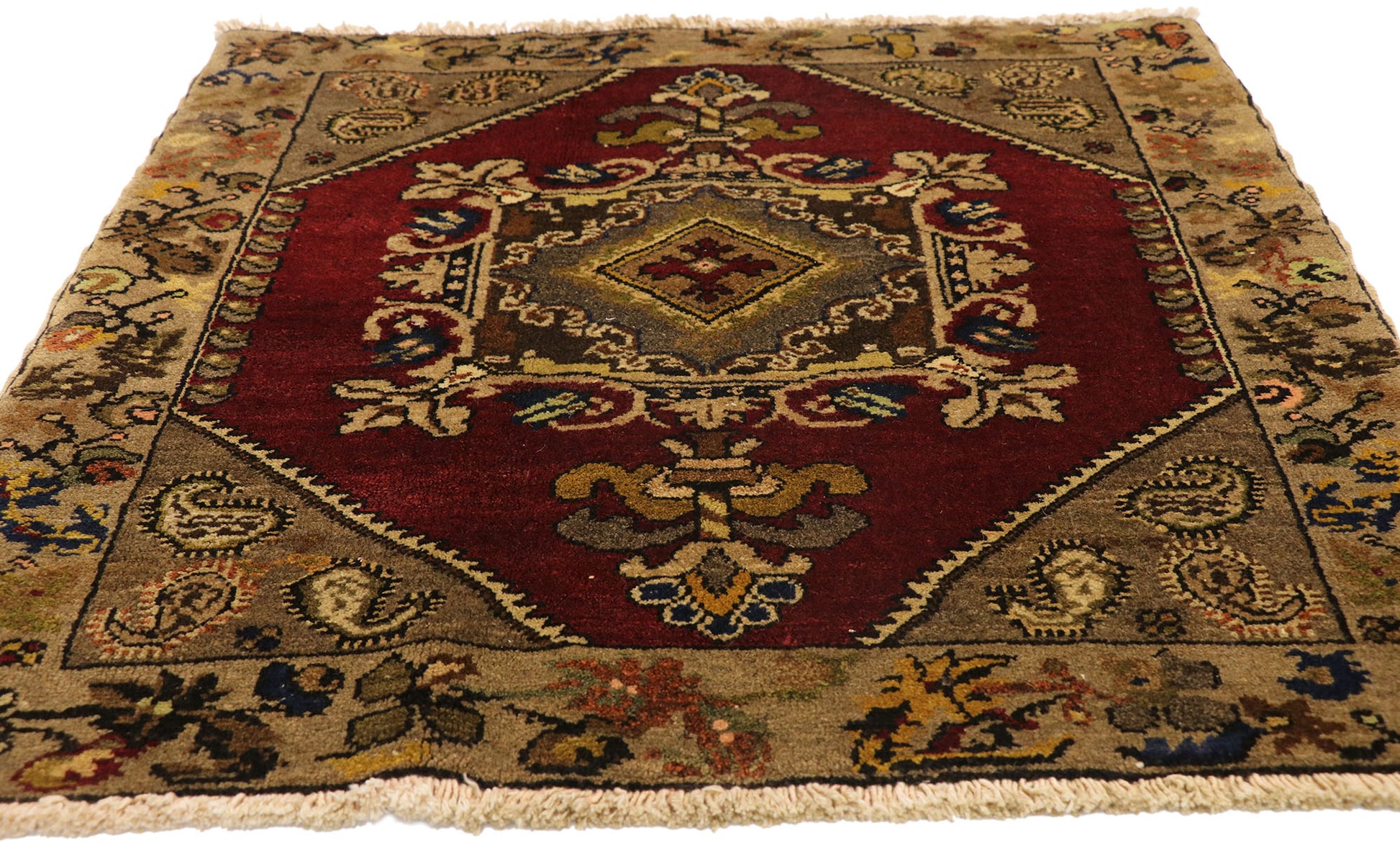 3 x 3 Vintage Yastik Rug 51416