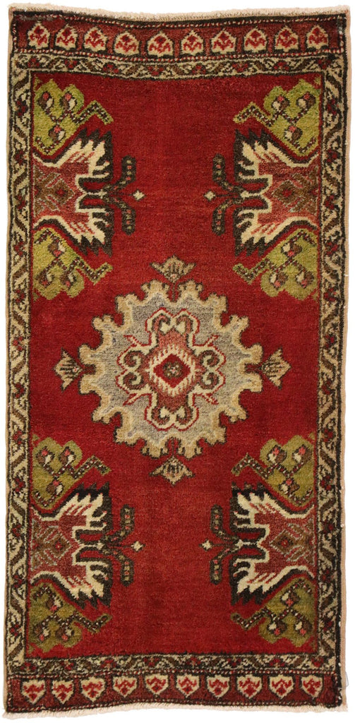 2 x 3 Vintage Turkish Yastik Rug 51419
