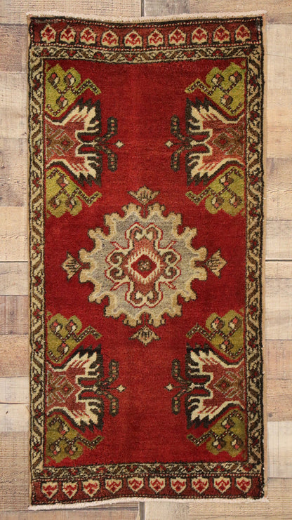 2 x 3 Vintage Turkish Yastik Rug 51419