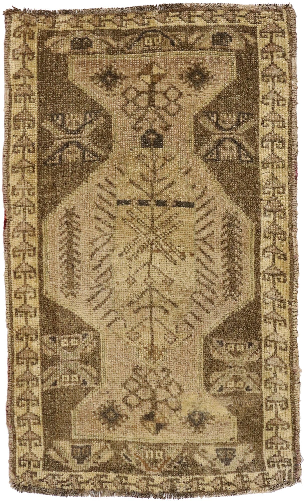 2 x 3 Vintage Turkish Yastik Rug 51427