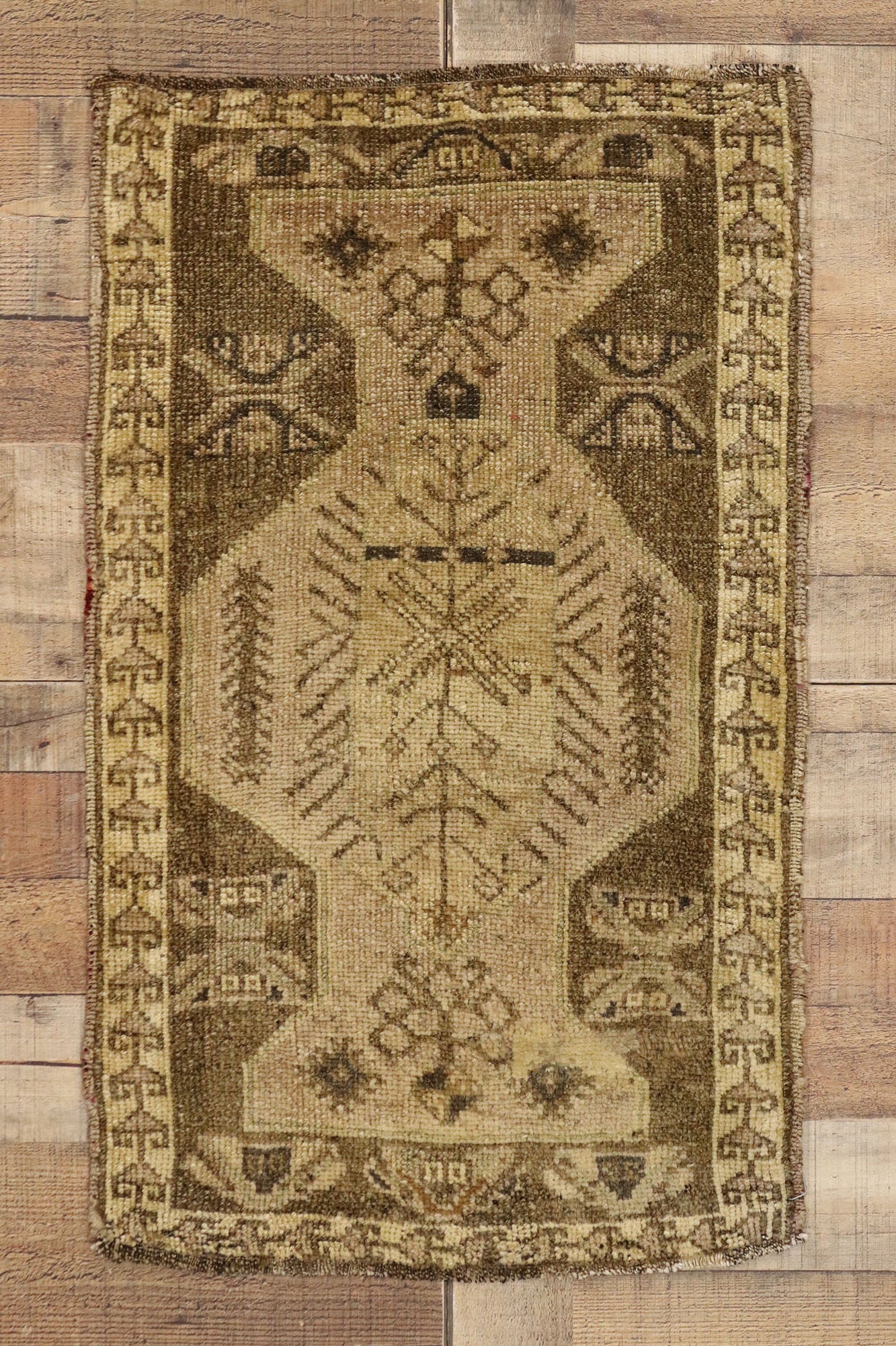 2 x 3 Vintage Turkish Yastik Rug 51427