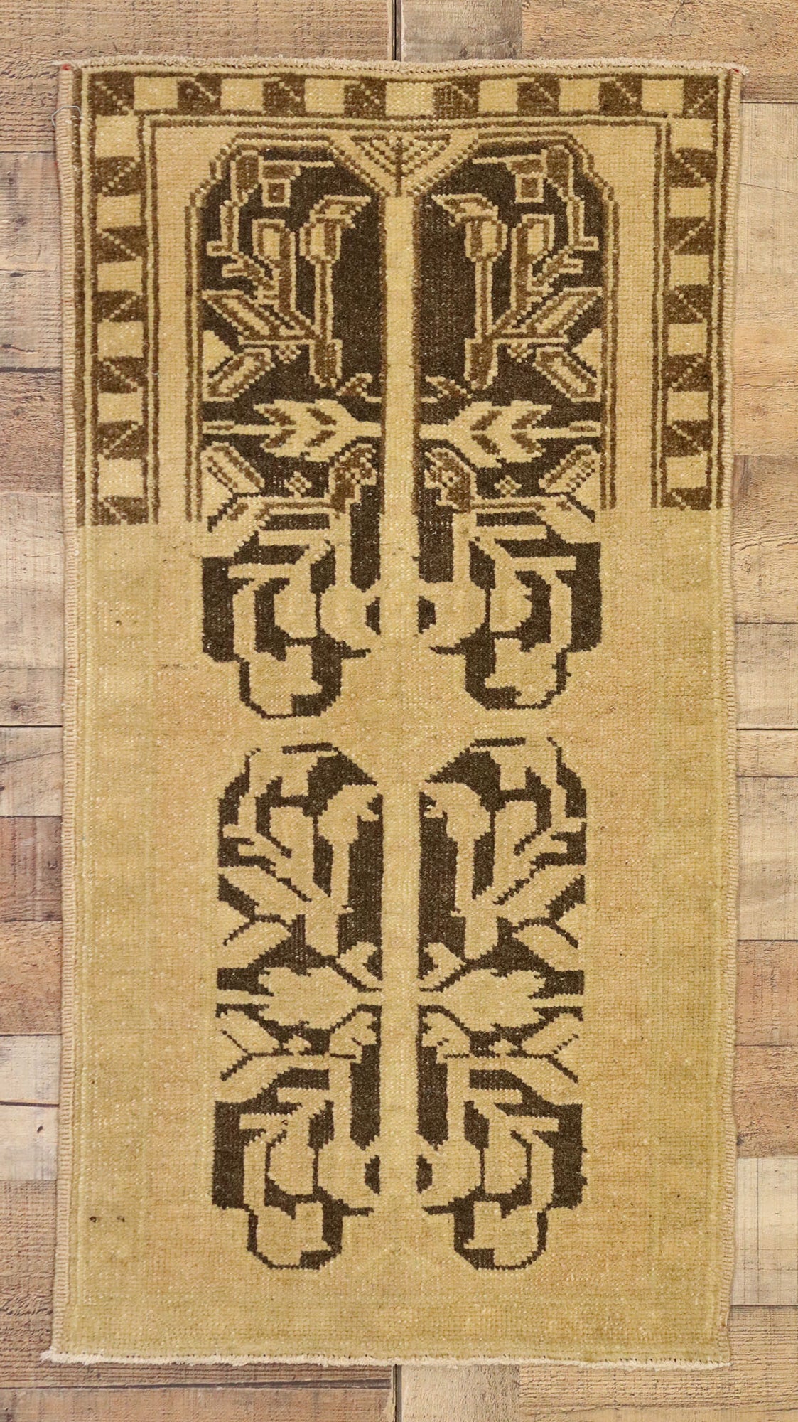 2 x 3 Vintage Turkish Yastik Rug 51430