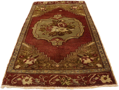 2 x 3 Vintage Turkish Yastik Rug 51439