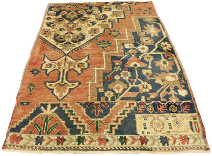 3 x 4 Vintage Turkish Wagireh Sampler Rug 51441