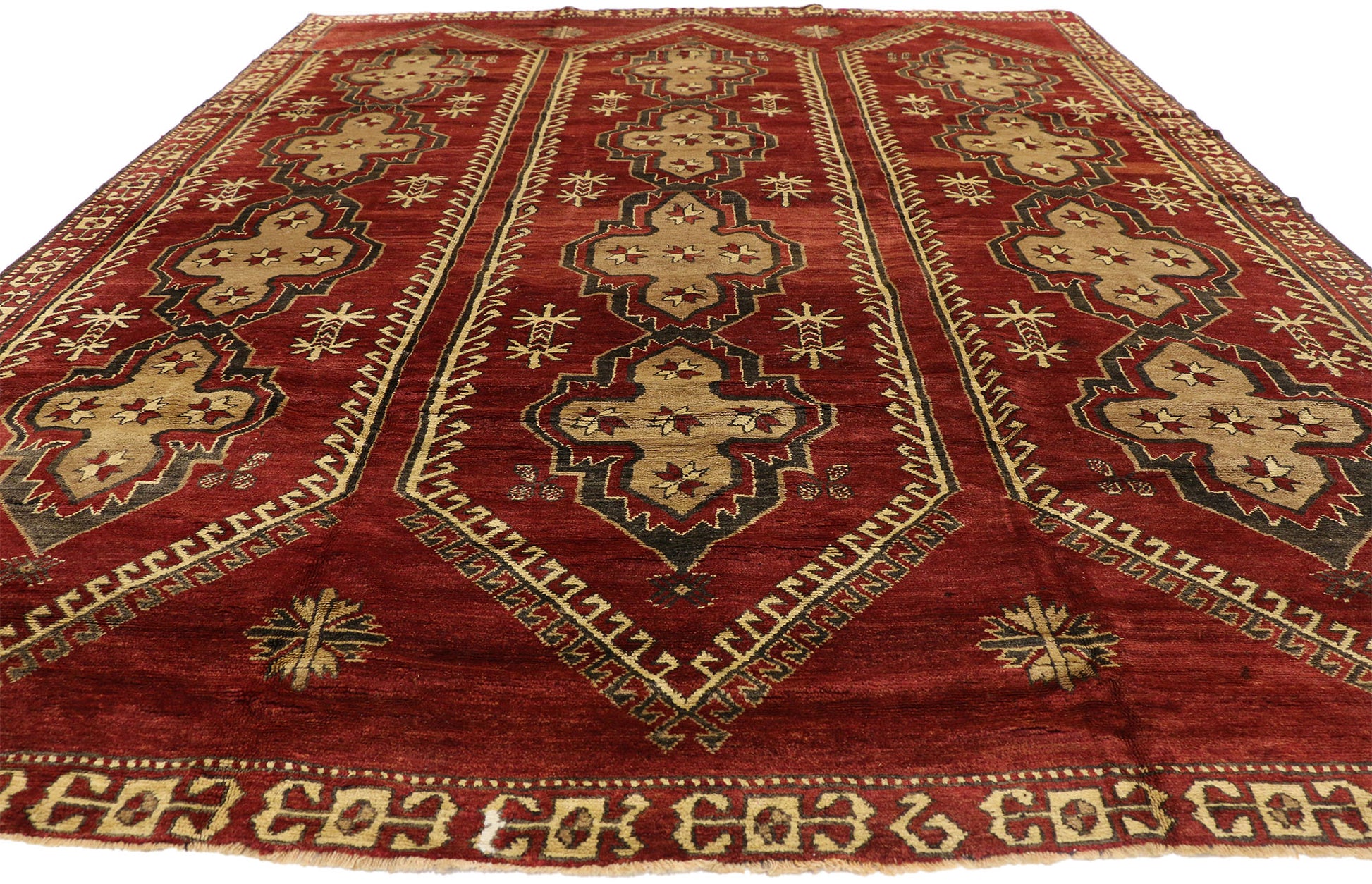 8 x 10 Vintage Turkish Oushak Rug 51442