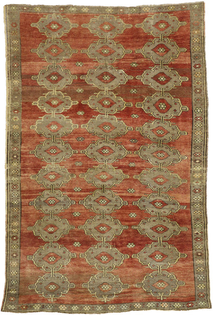 8 x 11 Vintage Turkish Oushak Rug 51443