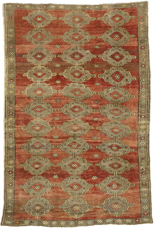 8 x 11 Vintage Turkish Oushak Rug 51443