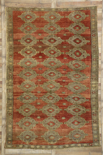 8 x 11 Vintage Turkish Oushak Rug 51443