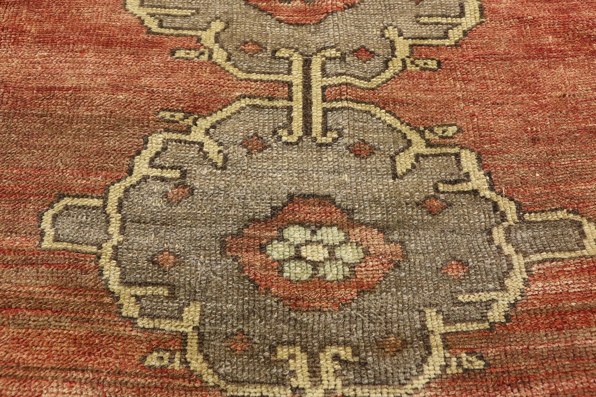 8 x 11 Vintage Turkish Oushak Rug 51443