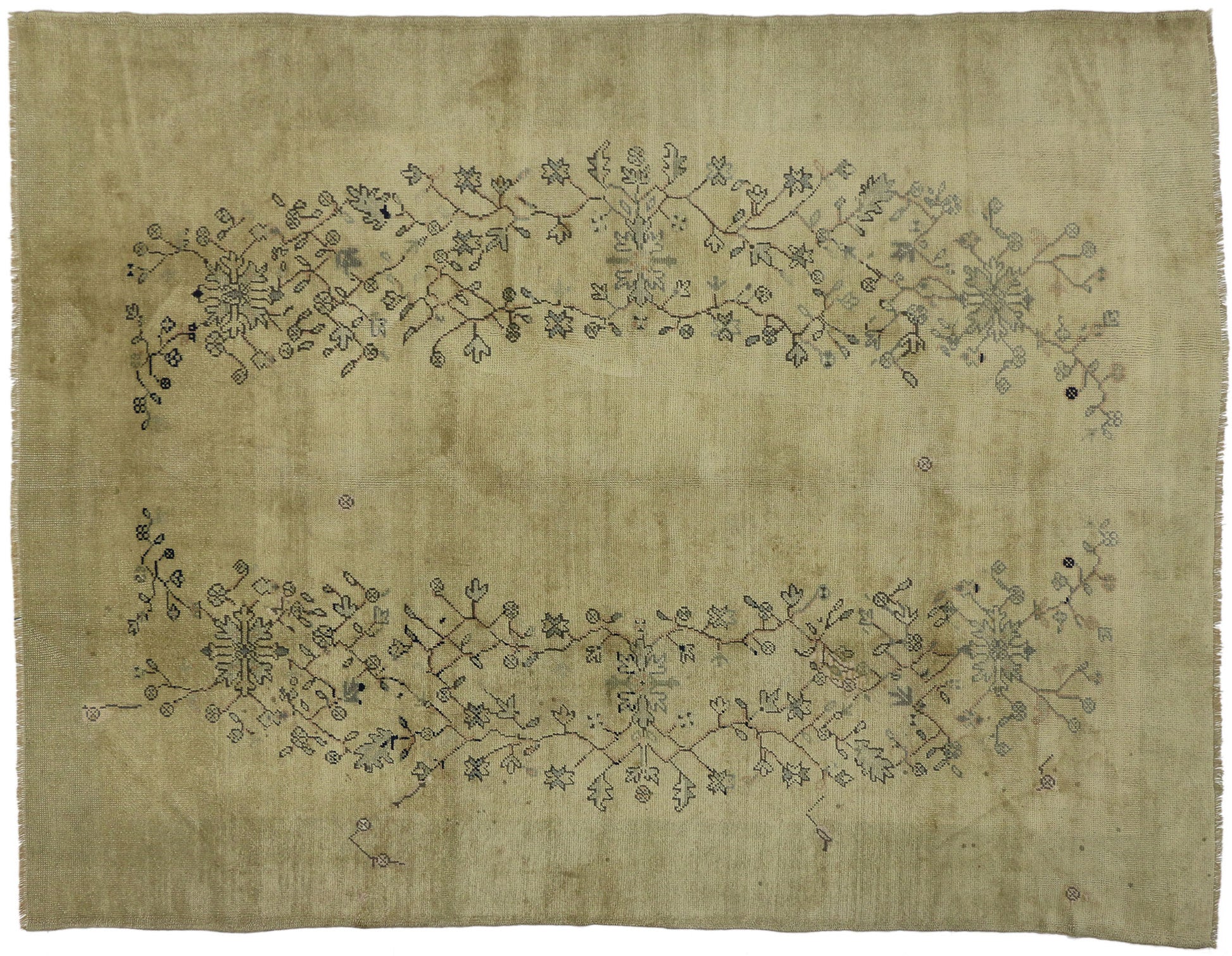 7 x 10 Vintage Oushak Rug 51447