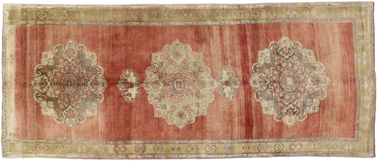 5 x 12 Vintage Turkish Oushak Rug 51448