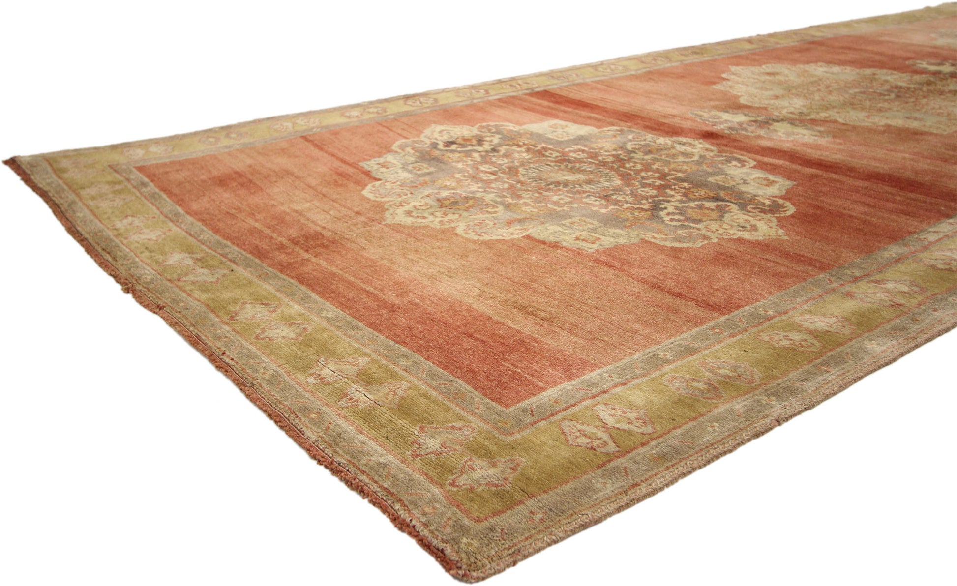 5 x 12 Vintage Turkish Oushak Rug 51448