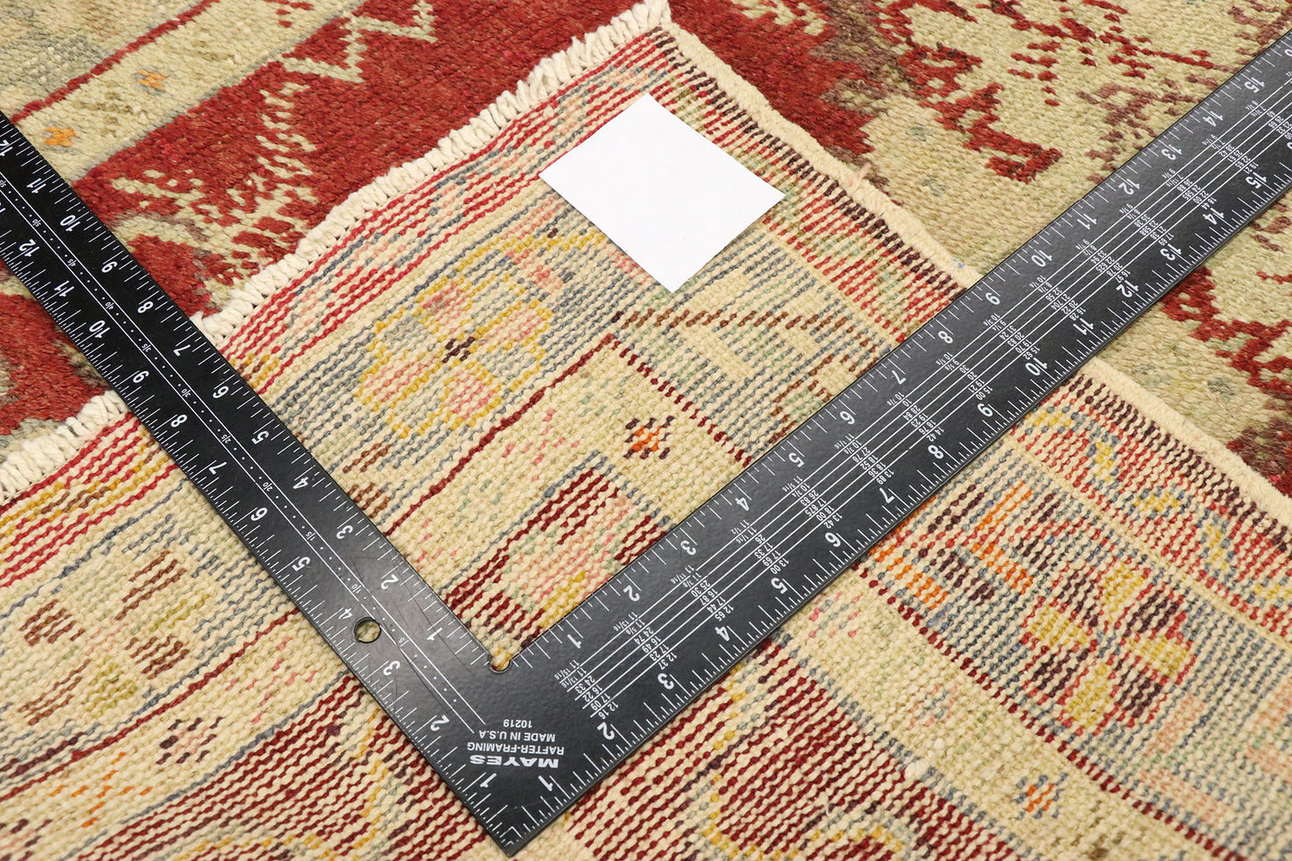 3 x 8 Vintage Turkish Oushak Rug 51449