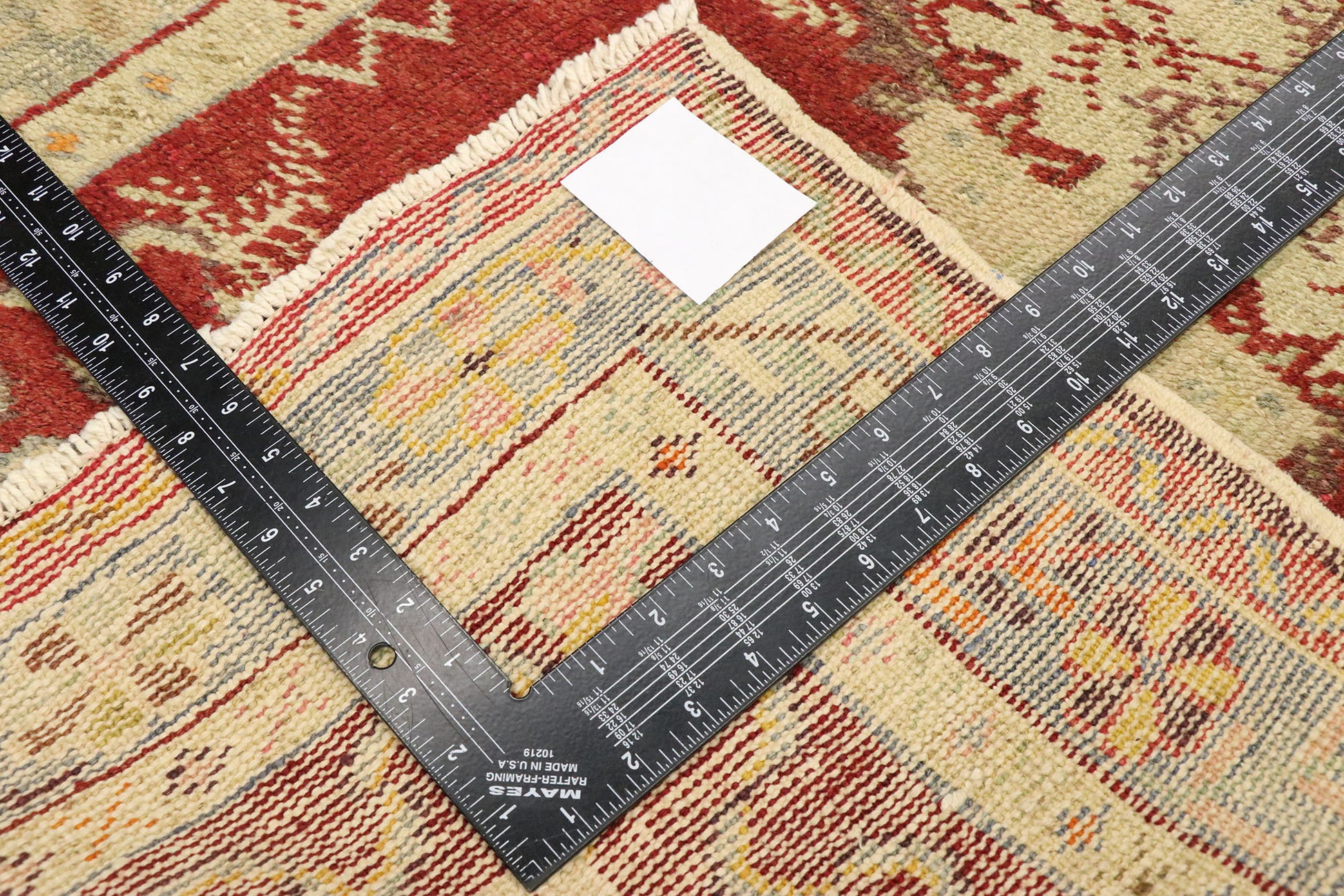 3 x 8 Vintage Turkish Oushak Rug 51449