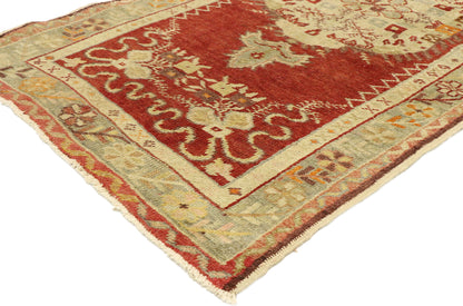 3 x 8 Vintage Turkish Oushak Rug 51449