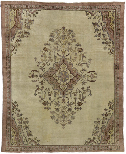 8 x 10 Vintage Turkish Oushak Rug 51452