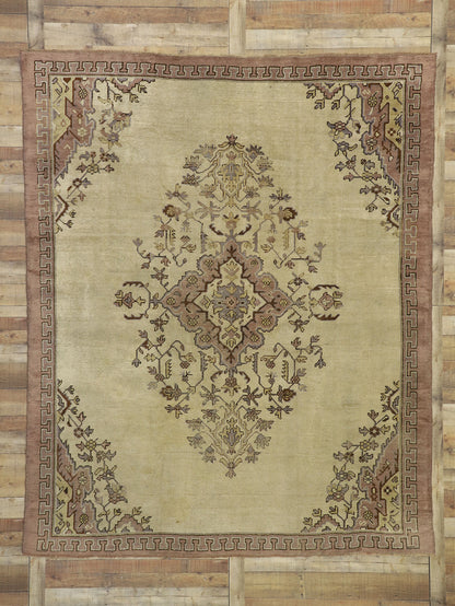 8 x 10 Vintage Turkish Oushak Rug 51452