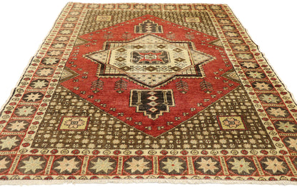 4 x 6 Vintage Turkish Sivas Rug 51457