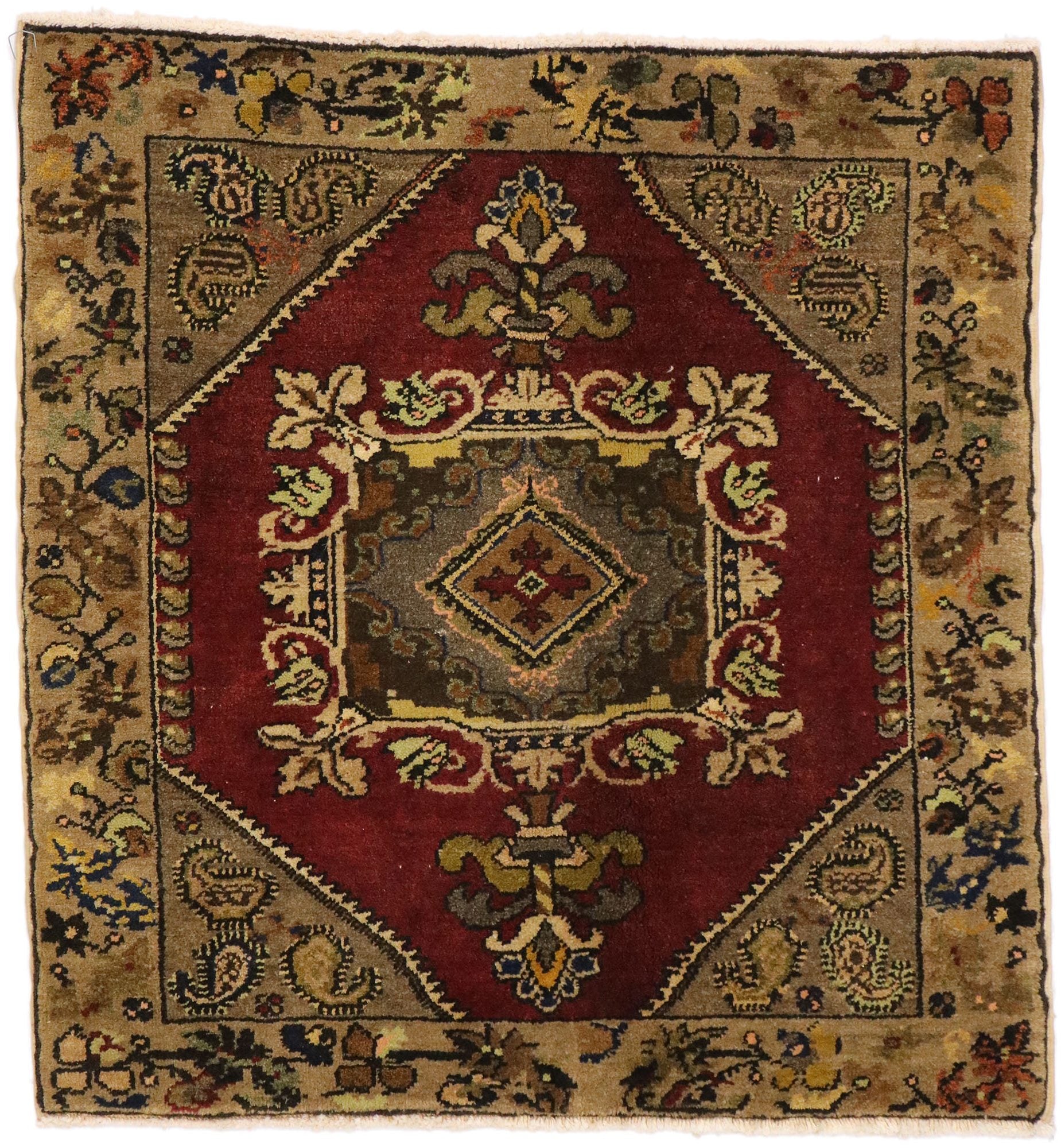 3 x 3 Vintage Yastik Rug 51460