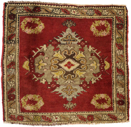 2 x 3 Vintage Turkish Yastik Rug 51461