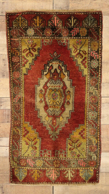 2 x 3 Vintage Turkish Yastik Rug 51462
