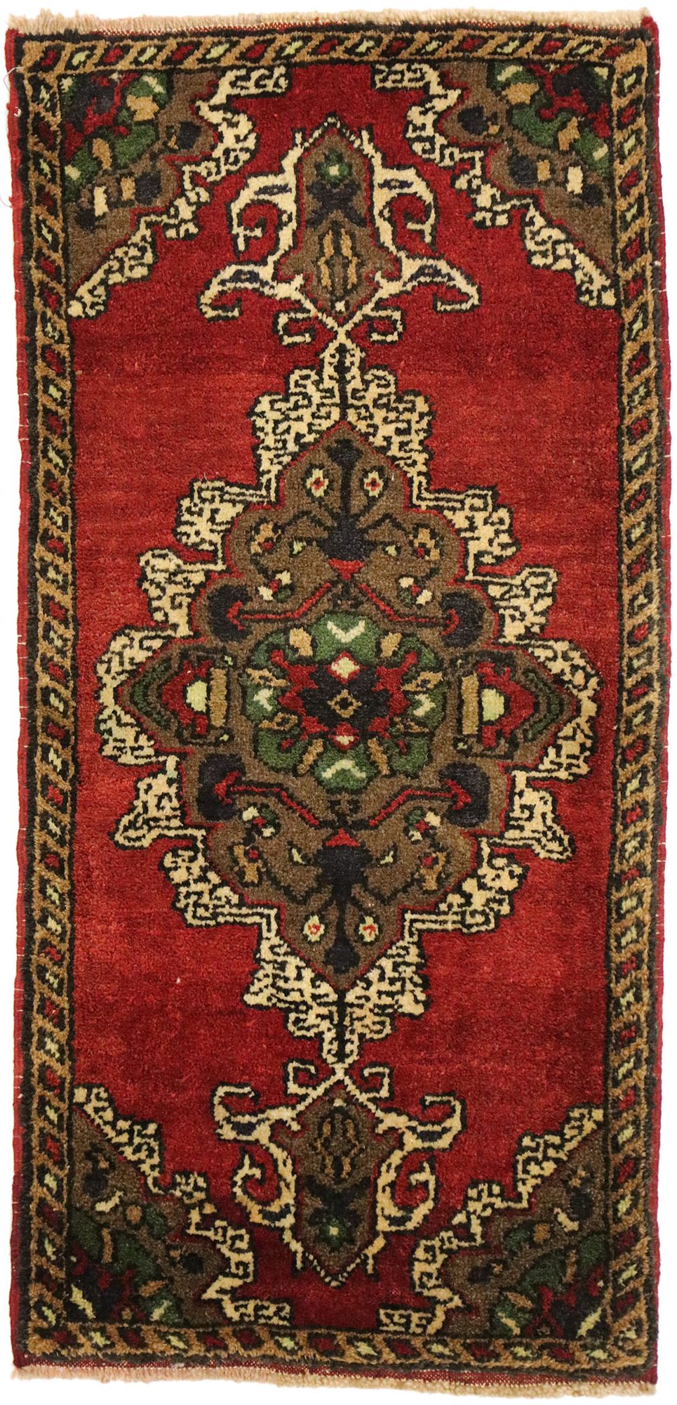 2 x 4 Vintage Turkish Yastik Rug 51468
