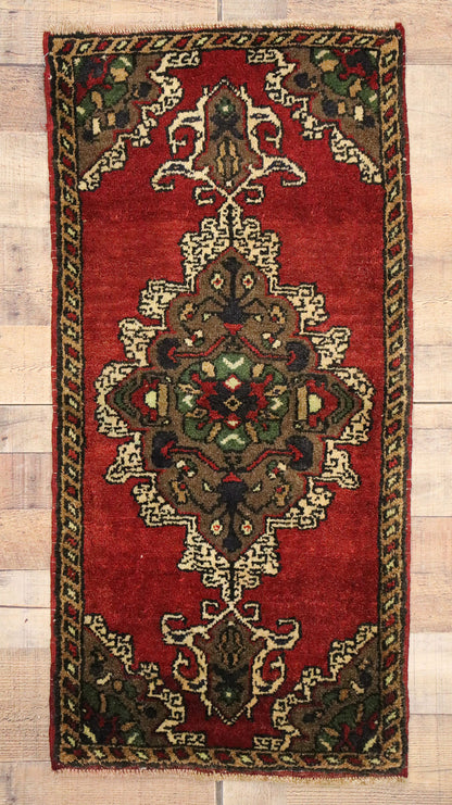 2 x 4 Vintage Turkish Yastik Rug 51468