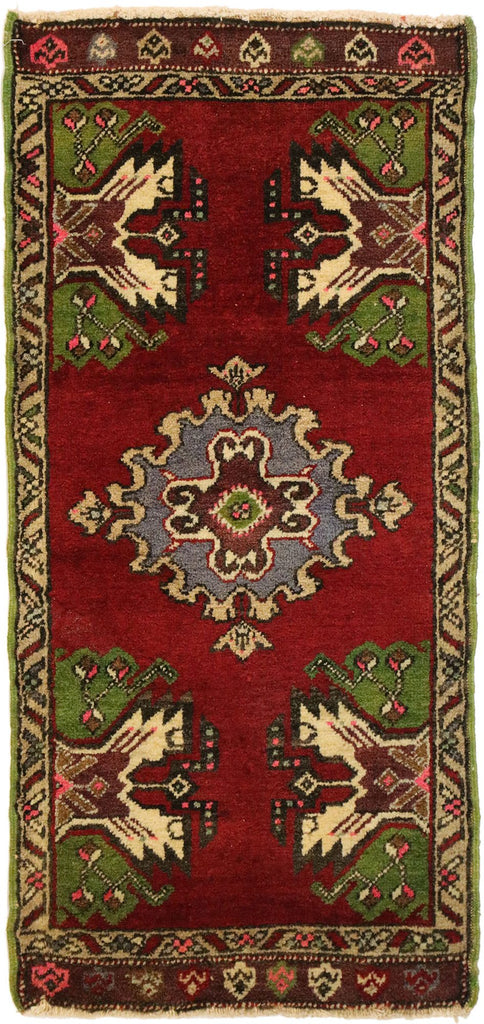 2 x 4 Vintage Turkish Yastik Rug 51470