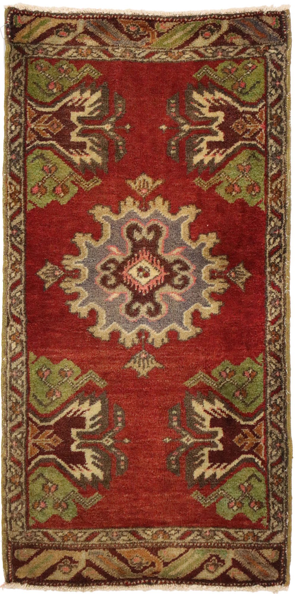 2 x 3 Vintage Turkish Yastik Rug 51471