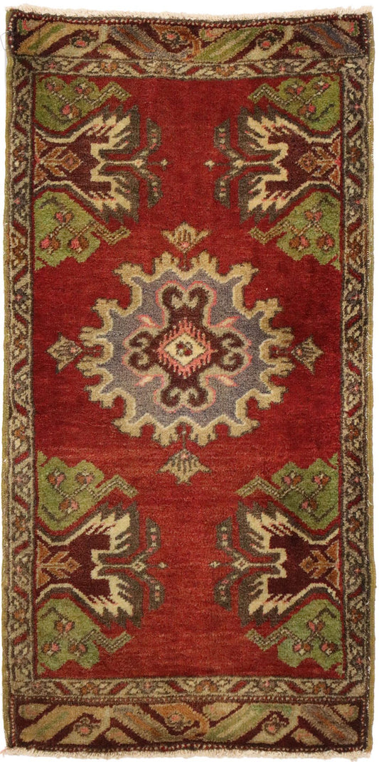 2 x 3 Vintage Turkish Yastik Rug 51471