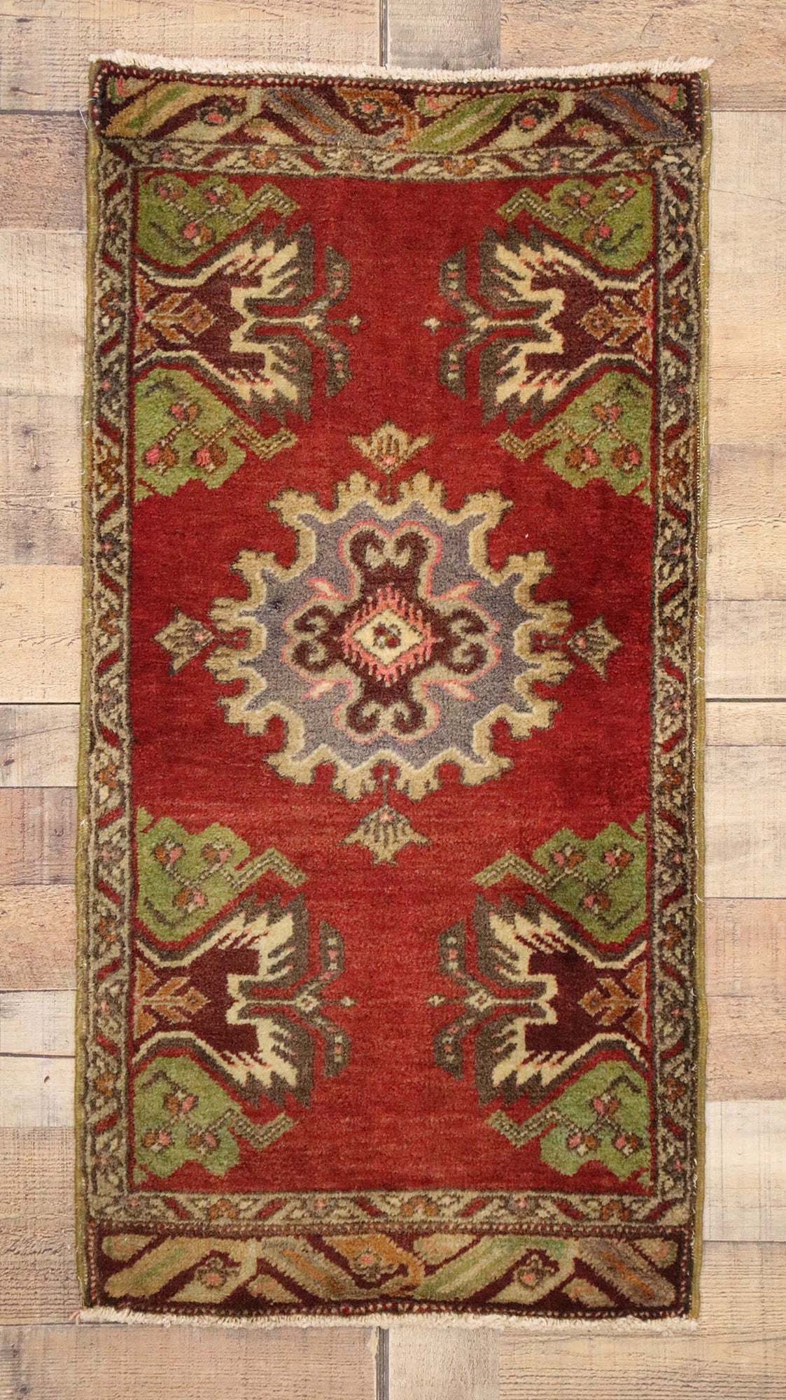 2 x 3 Vintage Turkish Yastik Rug 51471