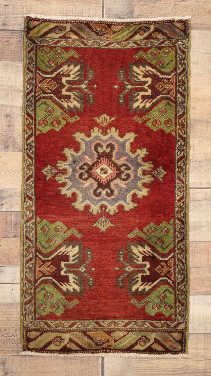 2 x 3 Vintage Turkish Yastik Rug 51471