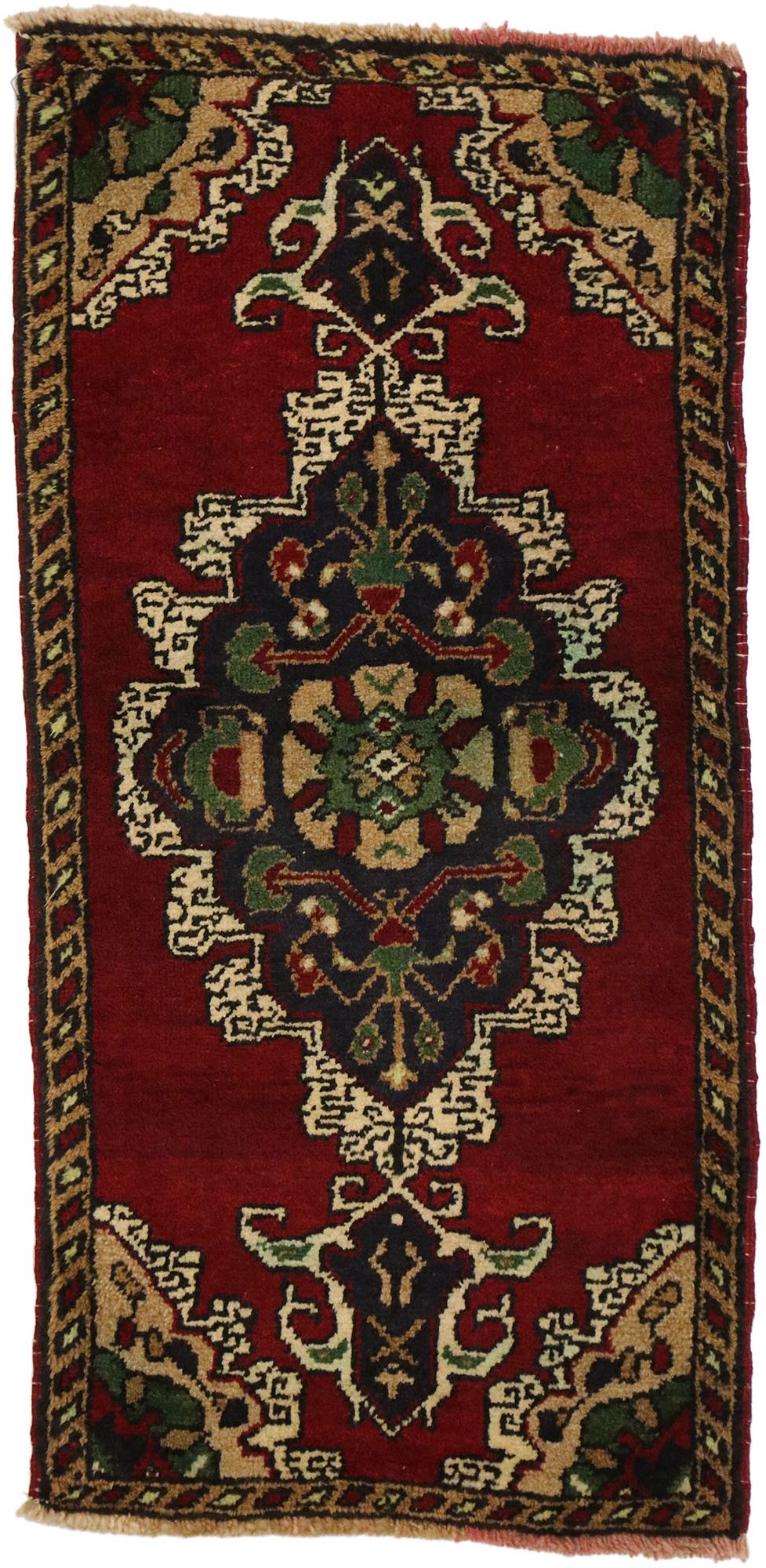 2 x 3 Vintage Turkish Yastik Rug 51473