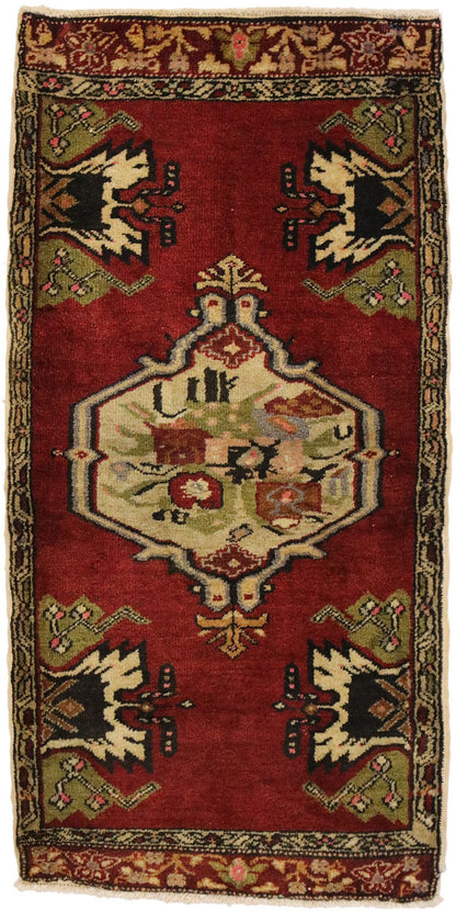 2 x 3 Vintage Turkish Yastik Rug 51477