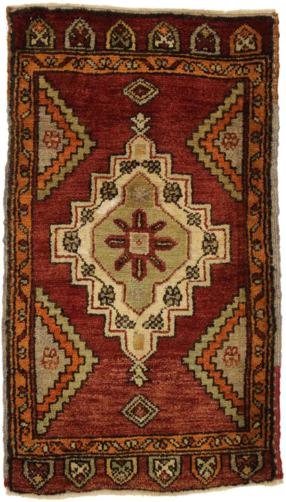 2 x 3 Vintage Turkish Yastik Rug 51480