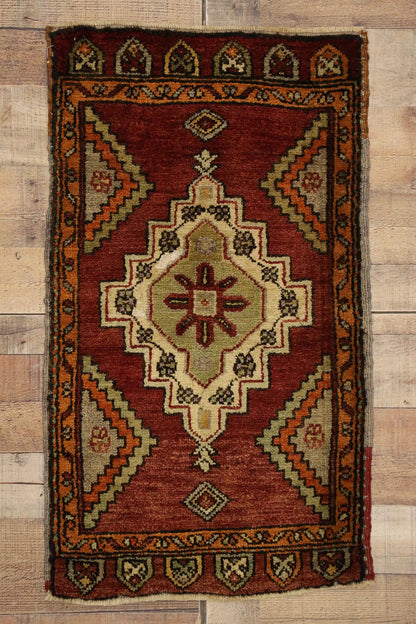 2 x 3 Vintage Turkish Yastik Rug 51480