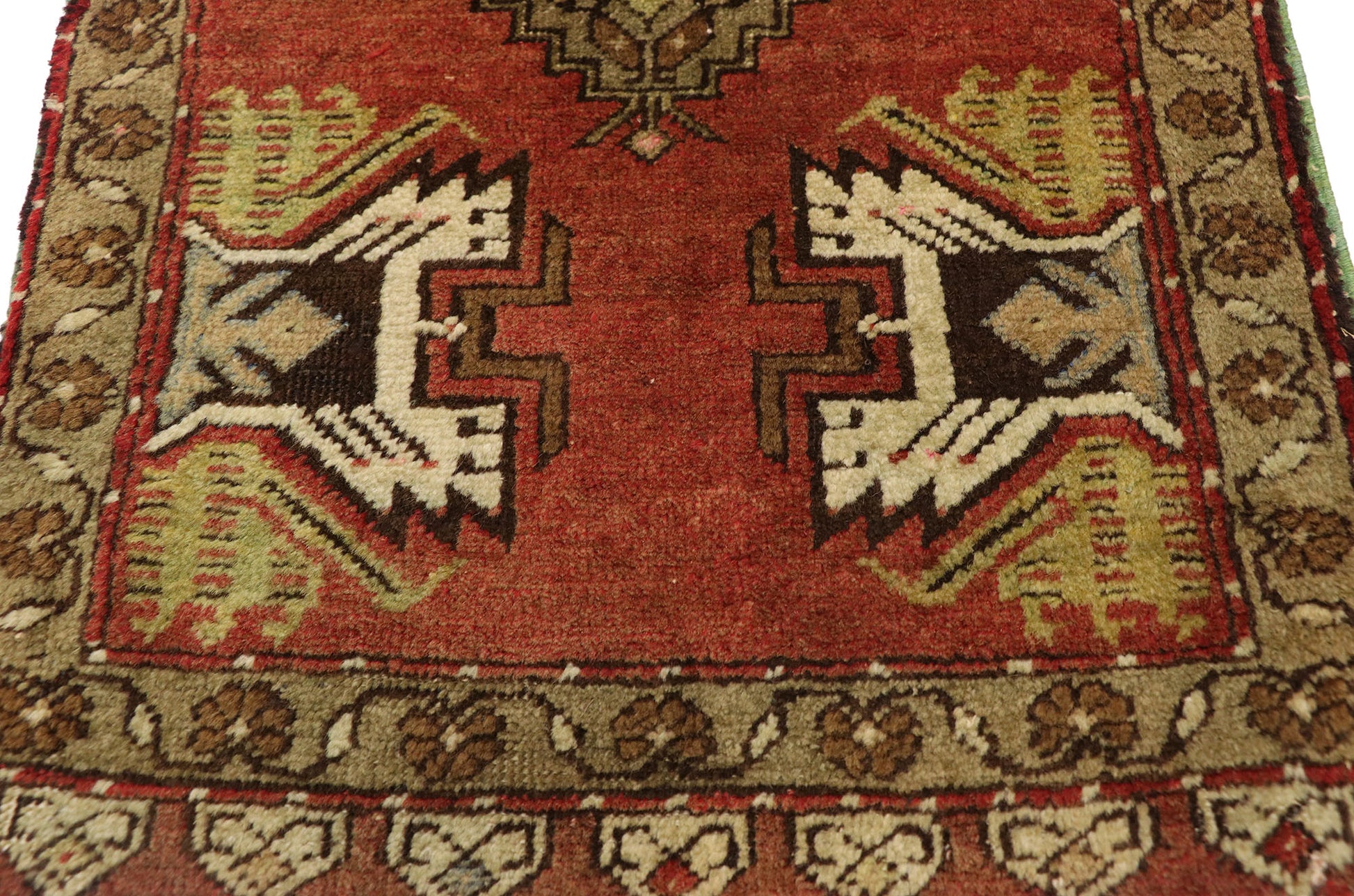 2 x 3 Vintage Turkish Yastik Rug 51481