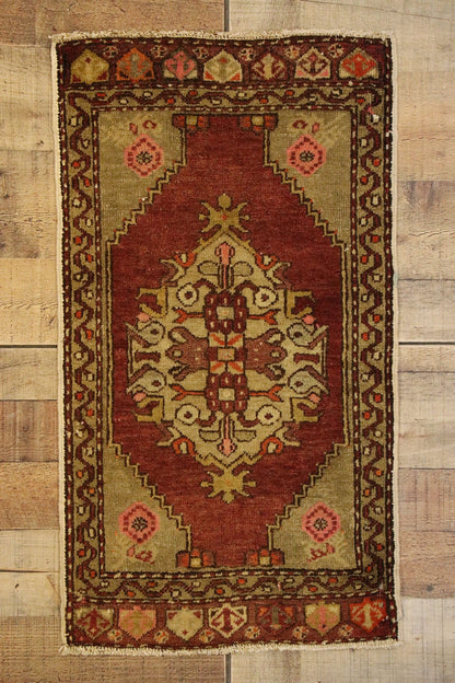 2 x 3 Vintage Turkish Yastik Rug 51482