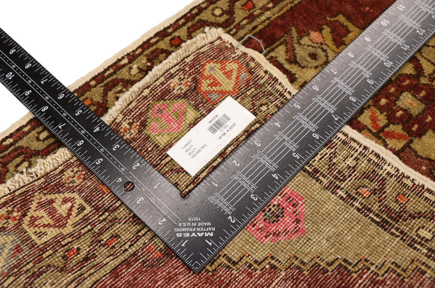 2 x 3 Vintage Turkish Yastik Rug 51482