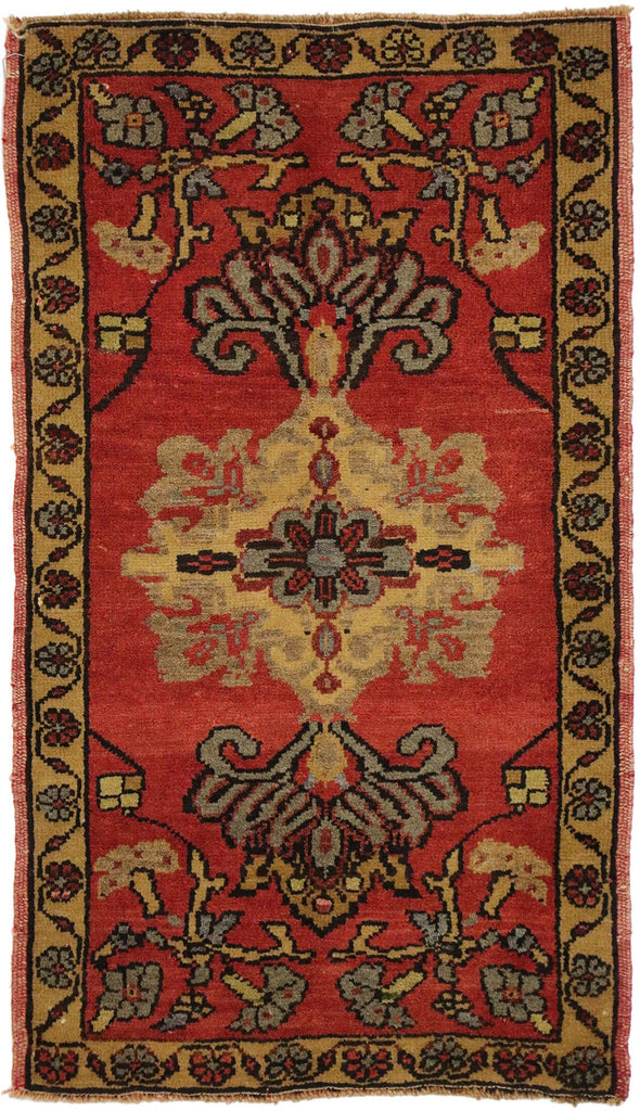 2 x 3 Vintage Turkish Yastik Rug 51483