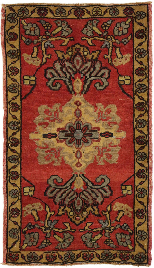 2 x 3 Vintage Turkish Yastik Rug 51483