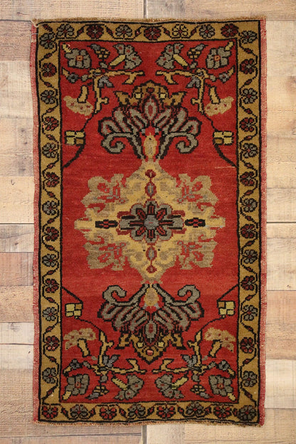 2 x 3 Vintage Turkish Yastik Rug 51483