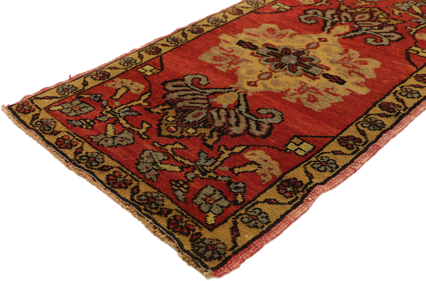 2 x 3 Vintage Turkish Yastik Rug 51483