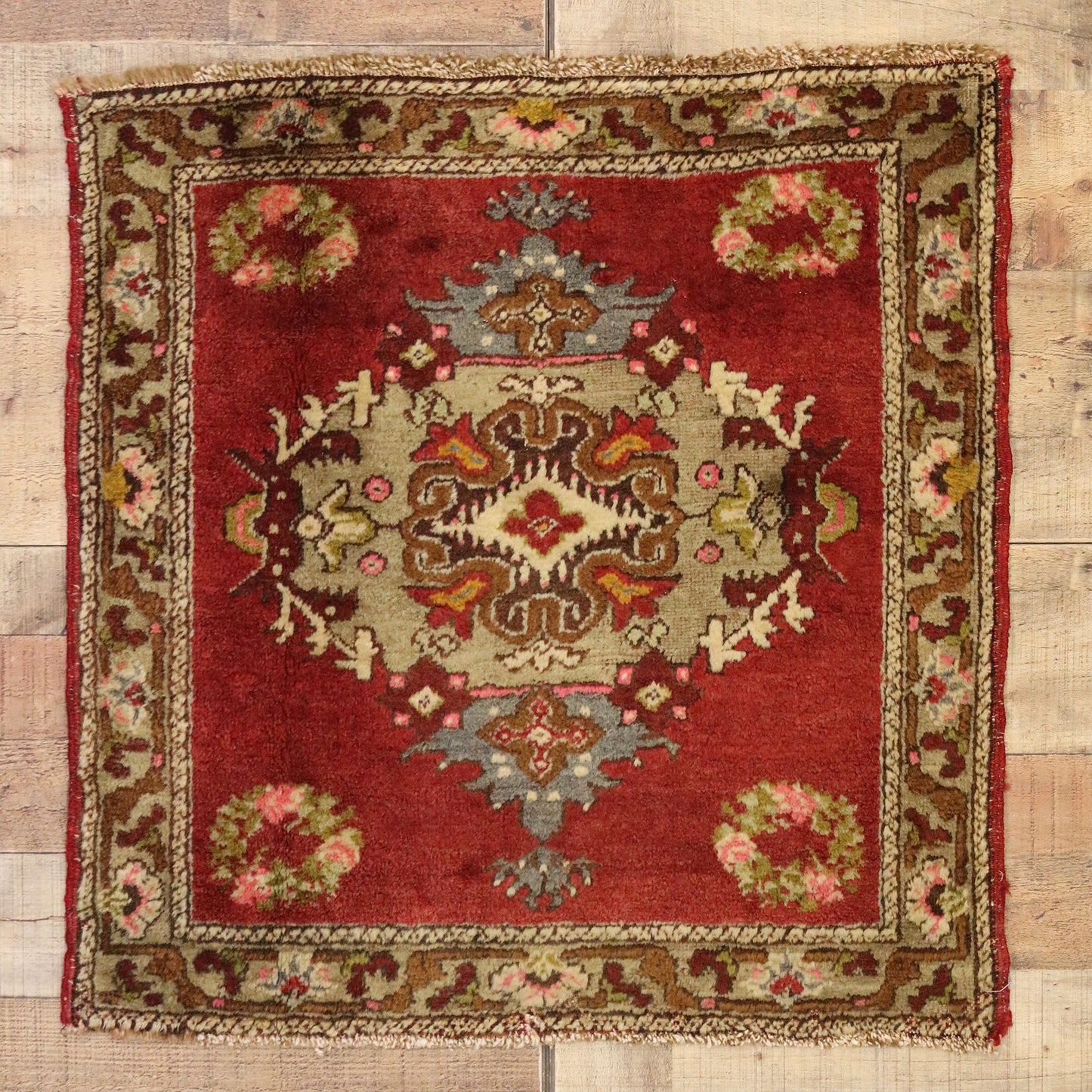 2 x 2 Vintage Yastik Rug 51484